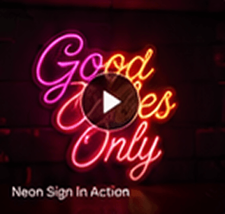 Neon Sign In Action