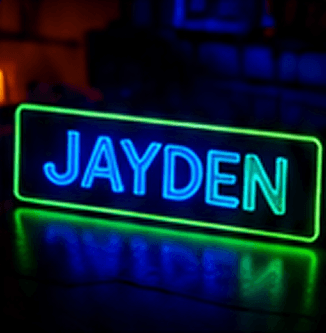 Custom Name Sign "Jayden"